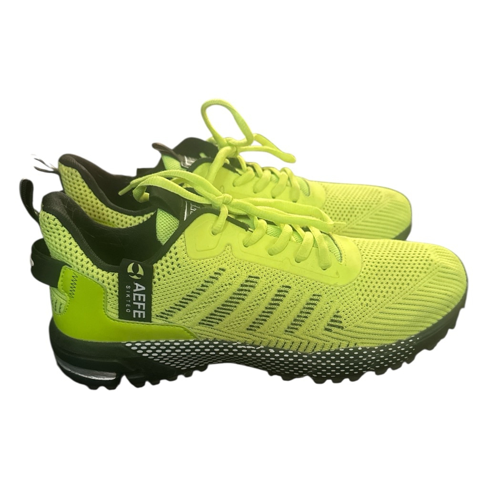 Men’s Neon lime green -Black Athletic Shoes US 10